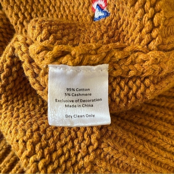 New Clare V Ciao Crewneck Pullover Crewneck Knit Sweater Gingernut Brown Small - Picture 12 of 15